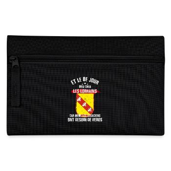 Au 8eme jour, Dieu créa les lorrains - Trousse - noir - Devant