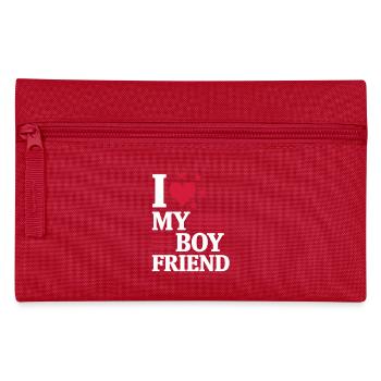 ICH LIEBE MEINEN FREUND! - Federtasche - Rot - Vorne