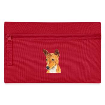 Basenji - Pencil Case - red - Front