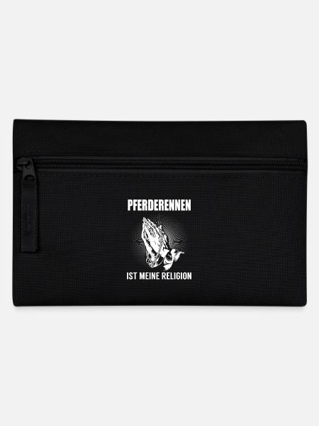 Horse racing - my religion - Pencil Case - black