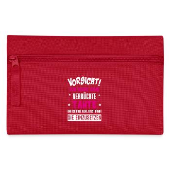 Verrückte Tante - Federtasche - Rot - Vorne