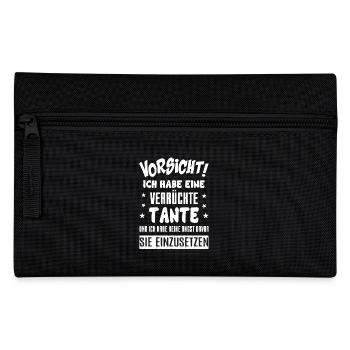 Verrückte Tante - Federtasche - Schwarz - Vorne