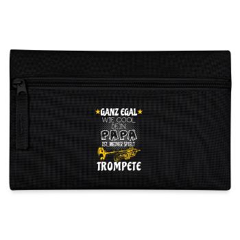 Trompete - Mein Papa spielt Trompete - T-Shirt - Federtasche - Schwarz - Vorne