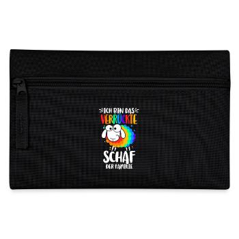 Ich bin das verrückte Schaf der Familie - Federtasche - Schwarz - Vorne