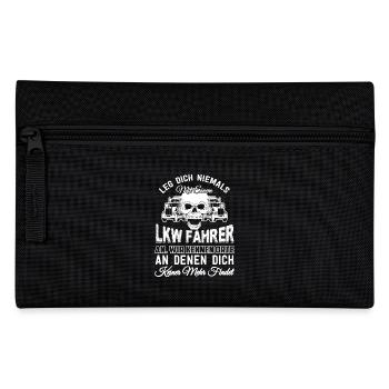 Lkw Fahrer - Federtasche - Schwarz - Vorne