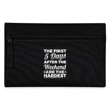 Parti drôle T-shirt Les 5 premiers jours - Trousse - noir - Devant