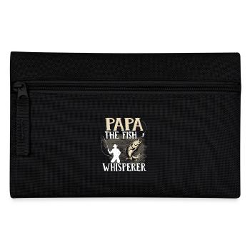 Fishing - Daddy the fish whisperer - Pencil Case - black - Front