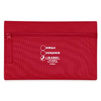 Beziehung Pferd horse Trakehner Pferd - Federtasche - Rot - Vorne