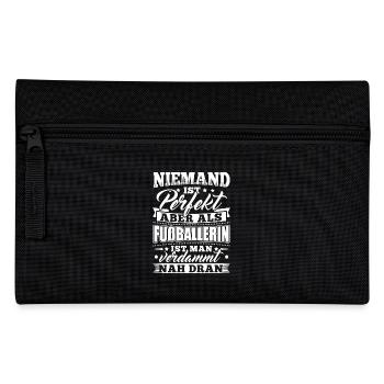 Fußball Fußballer Shirt - Federtasche - Schwarz - Vorne