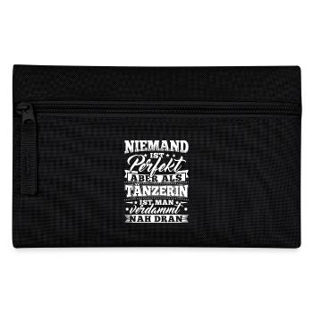 Lustiges Tanzen Tanz Tänzer Shirt - Federtasche - Schwarz - Vorne