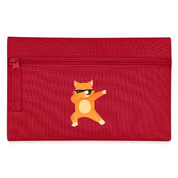 Cat With Sunglasses Dab Dance - Cool Gift - Trousse - rouge - Devant