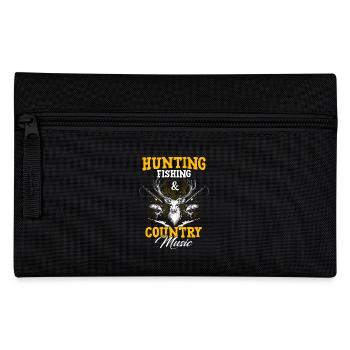 Chasse et Pêche Musique Pays - Trousse - noir - Devant