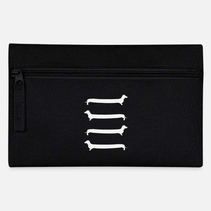 Dachshund Ladder - Pencil Case - black
