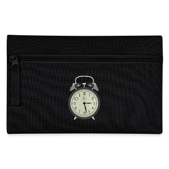 clock time clock time hourglass hourglass40 - Pencil Case - black - Front