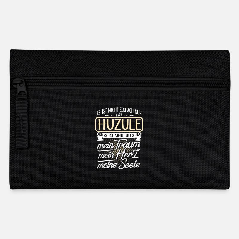 HUZULE - Herz - Federtasche - Schwarz