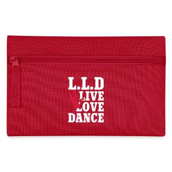 Live Love Dance - Federtasche - Rot - Vorne