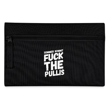 Summer Sun Fuck Pullis Funny Sayings Gift - Pencil Case - black - Front