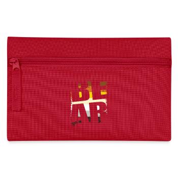 SQUARE BEAR - Pencil Case - red - Front