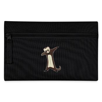 Ferret Dabbing Funny Pet Ferret - Pencil Case - black - Front
