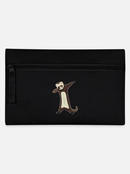 Ferret Dabbing Funny Pet Ferret - Pencil Case - black
