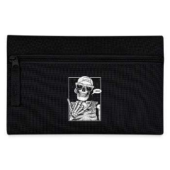 Lekker Skeleton White - Pencil Case - black - Front