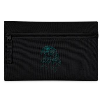 Adler geometrisch Adlerkopf Tier - Federtasche - Schwarz - Vorne