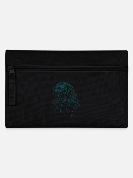Eagle geometric eagle head animal - Pencil Case - black