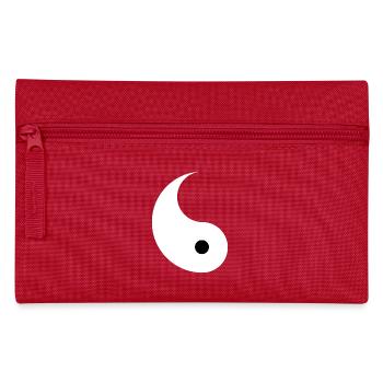 Divided Ying and Yang Sign for Couples Yin Yan - Pencil Case - red - Front