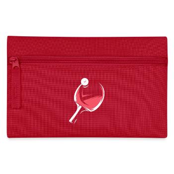 Table Tennis Racket Game Illustration Team - Pencil Case - red - Front