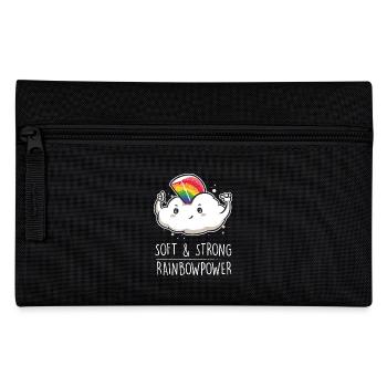 Rainbow cloud creative gift funny power - Pencil Case - black - Front