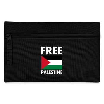 Free palestine - Federtasche - Schwarz - Vorne