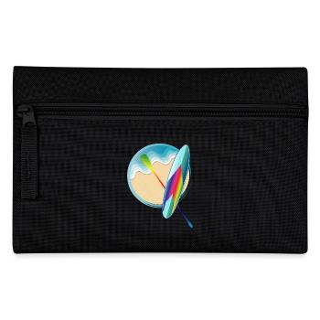 Stand up paddling board lying on the beach - Pencil Case - black - Front