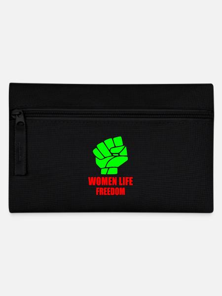 Women life freedom - Federtasche - Schwarz