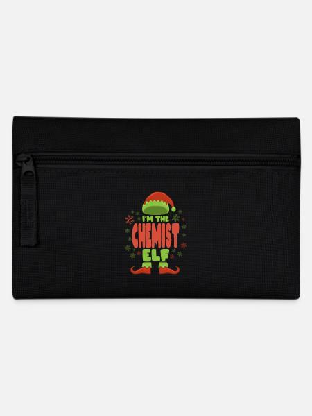 Chemiker Weihnachtself - Federtasche - Schwarz