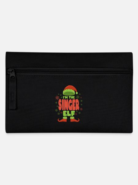 Sänger Weihnachtself - Federtasche - Schwarz