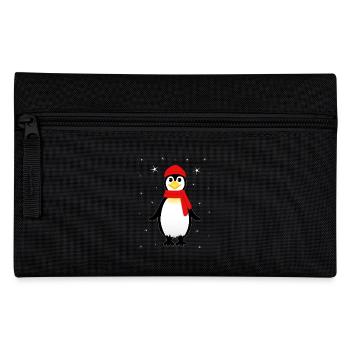 Pinguin Weihnachten Schnee Pinguine - Federtasche - Schwarz - Vorne