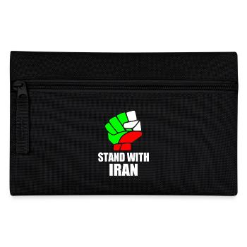Stand with iran - Pencil Case - black - Front