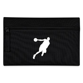 Silhouette de joueur de basketball, design sportif dynamique - Trousse - noir - Devant