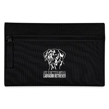 La vie de Labrador Retriever est meilleure Chiens Wilsigns - Trousse - noir - Devant