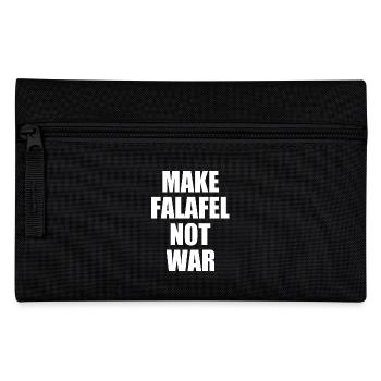 Make falafel not war - Trousse - noir - Devant