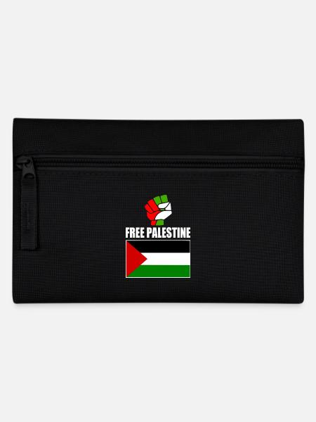 Free palestine - Pencil Case - black