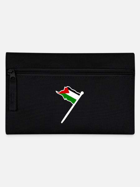 Free palestine - Federtasche - Schwarz