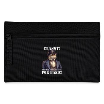 Vintage Frog - Pencil Case - black - Front