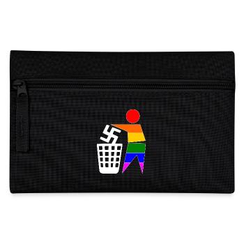 halte deine umwelt sauber - gegen rechts - Federtasche - Schwarz - Vorne