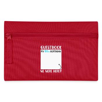 60th Birthday - Pencil Case - red - Front