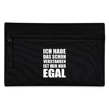 ich habe das schon verstanden ist mir nur egal - Federtasche - Schwarz - Vorne