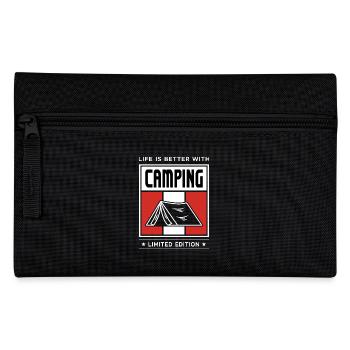 Camping - Federtasche - Schwarz - Vorne