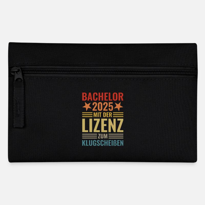 Bachelor 2025 mit der Lizenz zum Klugscheißen - Federtasche - Schwarz