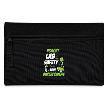 Forget Lab Safety Funny Science - Federtasche - Schwarz - Vorne