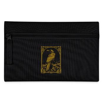 Goldener Rabe Goth - Federtasche - Schwarz - Vorne